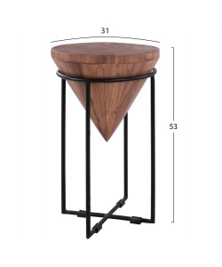 ΤΡΑΠΕΖΙ ΒΟΗΘΗΤΙΚΟ ZELIE HM8217.11 ΑΠΟ ΜΑΣΙΦ ΚΟΡΜΟ ΑΚΑΚΙΑΣ Φ31X53Υ εκ.