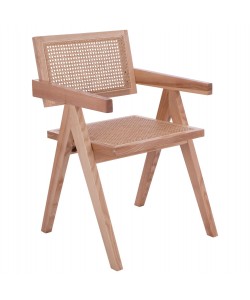 ΞΥΛΙΝΗ ΚΑΡΕΚΛΑ BLAIRE ΜΕ ΜΠΡΑΤΣΑ ΕΡΓΟΣΤΑΣΙΑΚΑ ΜΟΝΤΑΡΙΣΜΕΝΗ HM8916.01 52x50x80Υ εκ.