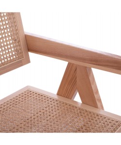 ΞΥΛΙΝΗ ΚΑΡΕΚΛΑ BLAIRE ΜΕ ΜΠΡΑΤΣΑ ΕΡΓΟΣΤΑΣΙΑΚΑ ΜΟΝΤΑΡΙΣΜΕΝΗ HM8916.01 52x50x80Υ εκ.