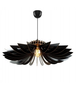 ΦΩΤΙΣΤΙΚΟ ΟΡΟΦΗΣ ΞΥΛΙΝΟ ΚΡΕΜΑΣΤΟ ΜΑΥΡΟ HM7349.03 Φ52x45Υ εκ.