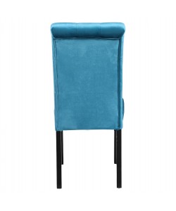 ΚΑΡΕΚΛΑ ROXIE HM8919.08 K/D ΒΕΛΟΥΔΟ ΤΙΡΚΟΥΑΖ ΜΕ ΞΥΛΙΝΑ ΠΟΔΙΑ 46,5x61,5x100Υ εκ.