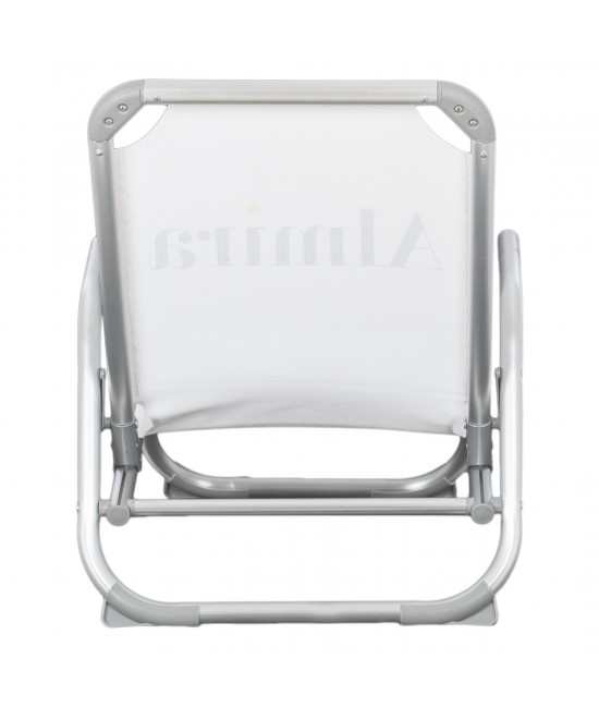 ΚΑΡΕΚΛΑΚΙ ΠΑΡΑΛΙΑΣ ΑΛΟΥΜINIOY ΒΑΡ.ΤΥΠΟΥ ΨΗΛΗ ΠΛΑΤΗ ALMIRA HM5053.03 ΛΕΥΚΟ 55x71x66Υεκ