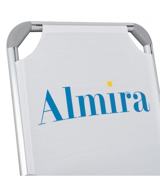 ΚΑΡΕΚΛΑΚΙ ΠΑΡΑΛΙΑΣ ΑΛΟΥΜINIOY ΒΑΡ.ΤΥΠΟΥ ΨΗΛΗ ΠΛΑΤΗ ALMIRA HM5053.03 ΛΕΥΚΟ 55x71x66Υεκ