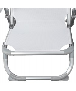 ΚΑΡΕΚΛΑΚΙ ΠΑΡΑΛΙΑΣ ΑΛΟΥΜINIOY ΒΑΡ.ΤΥΠΟΥ ΨΗΛΗ ΠΛΑΤΗ ALMIRA HM5053.03 ΛΕΥΚΟ 55x71x66Υεκ