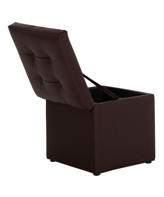 ΣΚΑΜΠΩ ΜΕ ΑΠΟΘΗΚΕΥΤΙΚΟ ΧΩΡΟ PU ΚΑΦΕ CUBE HM224.03--38x38x36.5Υεκ.