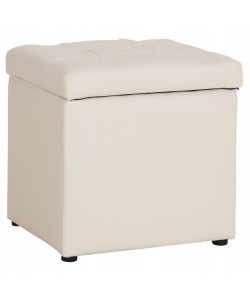 ΣΚΑΜΠΟ PRO CUBE HM224.02 PU ΜΕ ΑΠΟΘΗΚΕΥΤΙΚΟ ΧΩΡΟ- ΛΕΥΚΟ 38x38x36,5Υεκ.