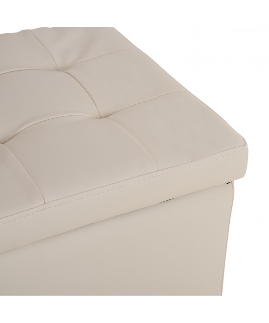 ΣΚΑΜΠΟ PRO CUBE HM224.02 PU ΜΕ ΑΠΟΘΗΚΕΥΤΙΚΟ ΧΩΡΟ- ΛΕΥΚΟ 38x38x36,5Υεκ.