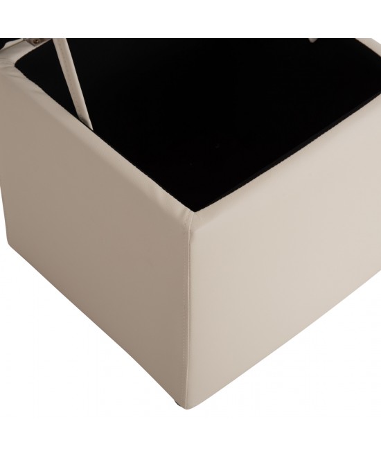 ΣΚΑΜΠΟ PRO CUBE HM224.02 PU ΜΕ ΑΠΟΘΗΚΕΥΤΙΚΟ ΧΩΡΟ- ΛΕΥΚΟ 38x38x36,5Υεκ.