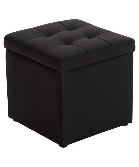 ΣΚΑΜΠΩ ΜΕ ΑΠΟΘΗΚΕΥΤΙΚΟ ΧΩΡΟ PU ΜΑΥΡΟ CUBE HM224.01 38x38x36.5Υεκ.