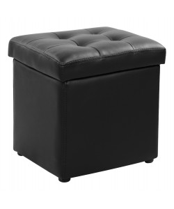 ΣΚΑΜΠΩ ΜΕ ΑΠΟΘΗΚΕΥΤΙΚΟ ΧΩΡΟ PU ΜΑΥΡΟ CUBE HM224.01 38x38x36.5Υεκ.