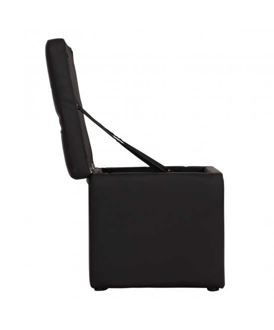 ΣΚΑΜΠΩ ΜΕ ΑΠΟΘΗΚΕΥΤΙΚΟ ΧΩΡΟ PU ΜΑΥΡΟ CUBE HM224.01 38x38x36.5Υεκ.