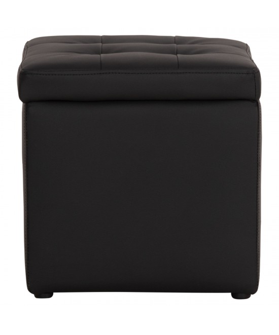 ΣΚΑΜΠΩ ΜΕ ΑΠΟΘΗΚΕΥΤΙΚΟ ΧΩΡΟ PU ΜΑΥΡΟ CUBE HM224.01 38x38x36.5Υεκ.