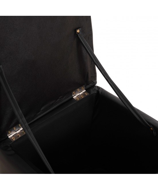 ΣΚΑΜΠΩ ΜΕ ΑΠΟΘΗΚΕΥΤΙΚΟ ΧΩΡΟ PU ΜΑΥΡΟ CUBE HM224.01 38x38x36.5Υεκ.