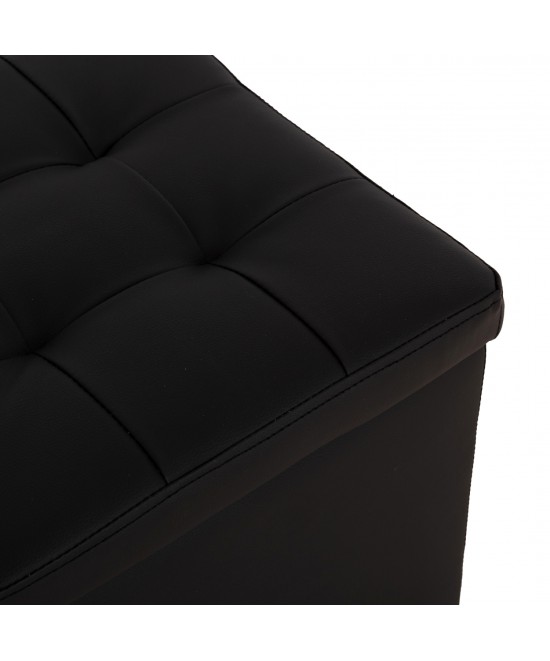 ΣΚΑΜΠΩ ΜΕ ΑΠΟΘΗΚΕΥΤΙΚΟ ΧΩΡΟ PU ΜΑΥΡΟ CUBE HM224.01 38x38x36.5Υεκ.