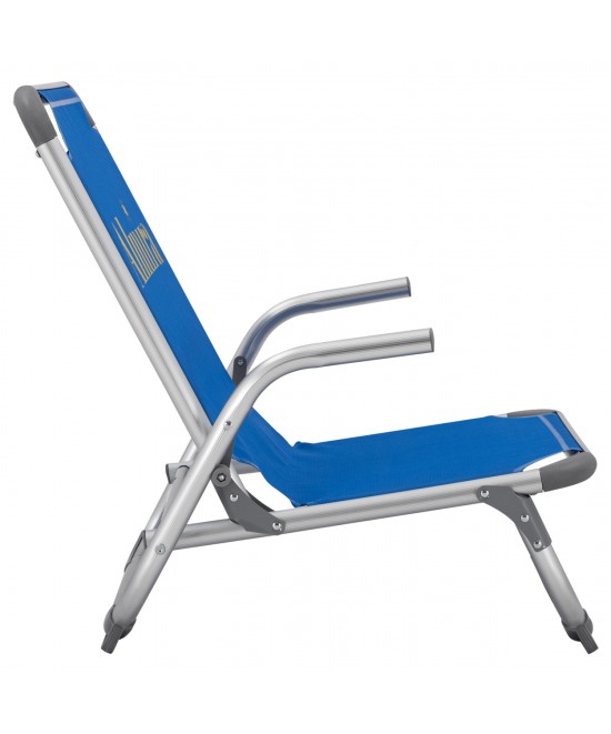 ΚΑΡΕΚΛΑΚΙ ΠΑΡΑΛΙΑΣ ΑΛΟΥΜINIOY ΒΑΡ.ΤΥΠΟΥ ΨΗΛΗ ΠΛΑΤΗ ALMIRA HM5053.01 ΜΠΛΕ 56x70x66Υεκ