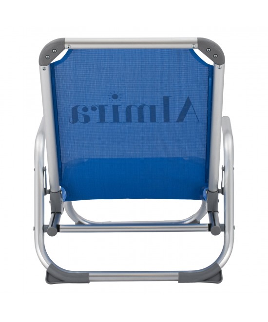 ΚΑΡΕΚΛΑΚΙ ΠΑΡΑΛΙΑΣ ΑΛΟΥΜINIOY ΒΑΡ.ΤΥΠΟΥ ΨΗΛΗ ΠΛΑΤΗ ALMIRA HM5053.01 ΜΠΛΕ 56x70x66Υεκ