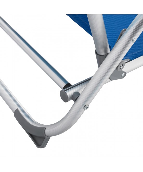 ΚΑΡΕΚΛΑΚΙ ΠΑΡΑΛΙΑΣ ΑΛΟΥΜINIOY ΒΑΡ.ΤΥΠΟΥ ΨΗΛΗ ΠΛΑΤΗ ALMIRA HM5053.01 ΜΠΛΕ 56x70x66Υεκ