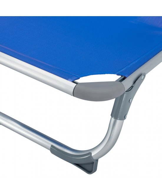 ΚΑΡΕΚΛΑΚΙ ΠΑΡΑΛΙΑΣ ΑΛΟΥΜINIOY ΒΑΡ.ΤΥΠΟΥ ΨΗΛΗ ΠΛΑΤΗ ALMIRA HM5053.01 ΜΠΛΕ 56x70x66Υεκ