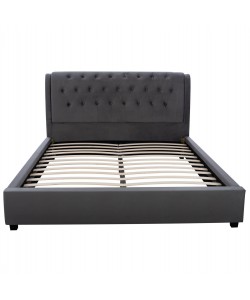 ΚΡΕΒΑΤΙ ODALYS 150X200 ΒΕΛΟΥΔΟ ΥΦΑΣΜΑ ΓΚΡΙ HM549.11 164x223x100 εκ. ΚΡΕΒΑΤΙ ODALYS 150X200 ΒΕΛΟΥΔΟ ΥΦΑΣΜΑ ΓΚΡΙ HM549.11 164x223x100 εκ.