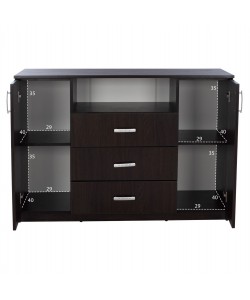 ΜΠΟΥΦΕΣ ΜΕ 2 ΝΤΟΥΛΑΠΙΑ Κ 3 ΣΥΡΤΑΡΙΑ ADLER WENGE HM2430.02 120X45X85Y εκ.