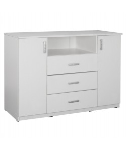 ΜΠΟΥΦΕΣ ΜΕ 2 ΝΤΟΥΛΑΠΙΑ Κ 3 ΣΥΡΤΑΡΙΑ ADLER ΛΕΥΚΟΣ HM2430.03 120X45X85Y εκ.