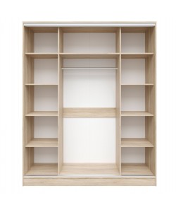 ΝΤΟΥΛΑΠΑ ΣΥΡΟΜΕΝΗ ADLER  ΜΕΛΑΜΙΝΗΣ SONAMA ΜΕ ΚΑΘΡΕΦΤΗ 3ΦΥΛΛΗ HM2461.01  183x60x220 εκ.