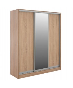 ΝΤΟΥΛΑΠΑ ΣΥΡΟΜΕΝΗ ADLER  ΜΕΛΑΜΙΝΗΣ SONAMA ΜΕ ΚΑΘΡΕΦΤΗ 3ΦΥΛΛΗ HM2461.01  183x60x220 εκ.