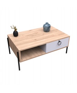 ΤΡΑΠΕΖΙ ΣΑΛΟΝΙΟΥ SONAMA ΛΕΥΚΟ HM9247.01 90x56x37,6 εκ.