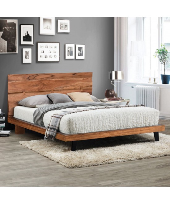 ΚΡΕΒΑΤΙ HM8472.11  FANSI ΑΠΟ ΜΑΣΙΦ ΞΥΛΟ ΑΚΑΚΙΑΣ 160Χ200