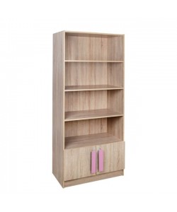 ΒΙΒΛΙΟΘΗΚΗ PLAYROOM SONAMA-ΡΟΖ HM10146.03 80X35X180εκ.