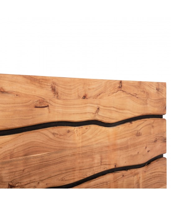 ΚΡΕΒΑΤΙ ALICIA ΑΠΟ ΜΕΤΑΛΛΟ ΚΑΙ ΜΑΣΙΦ ΞΥΛΟ ΑΚΑΚΙΑΣ 217x180,5x94Yεκ.(ΣΤΡΩΜΑ 160Χ200)HM8359.11