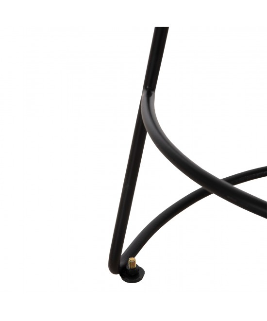 ΣΚΑΜΠΟ BAR ELEANOR HM8363.11 ΜΑΣΙΦ ΞΥΛΟ ΑΚΑΚΙΑΣ-ΜΕΤΑΛΛΟ 50x43x78Υεκ.