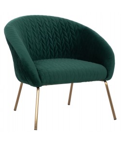 ΠΟΛΥΘΡΟΝΑ JOYCE ΑΠΟ ΒΕΛΟΥΔΟ ΚΥΠΑΡΙΣΣΙ ME ΜΕΤΑΛΛΙΚΑ ΠΟΔΙΑ HM8549.03 80x76x75 εκ.