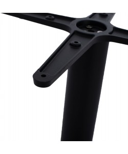 ΒΑΣΗ ΜΕΤΑΛΛΙΚΗ ΜΠΑΡ ΜΕΣΑΙΟΥ ΥΨΟΥΣ ΜΑΥΡΗ ΜΑΤ HM472 ΣΤΑΥΡΟΣ 46Χ46εκ. Φ49X94Υεκ.