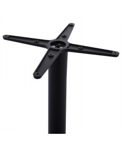 ΒΑΣΗ ΜΕΤΑΛΛΙΚΗ ΜΠΑΡ ΜΕΣΣΑΙΟΥ ΥΨΟΥΣ ΜΑΥΡΗ ΜΑΤ HM474 ΣΤΑΥΡΟΣ 46Χ46εκ 45Χ45Χ94Υεκ.