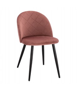 ΚΑΡΕΚΛΑ ODED ΜΕ ΜΕΤΑΛΛΙΚΑ ΜΑΥΡΑ ΠΟΔΙΑ & ΒΕΛΟΥΔΟ ΣΑΠΙΟ ΜΗΛΟ HM8731.12 49x57x79Υ εκ.