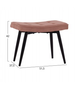 ΠΟΛΥΘΡΟΝΑ ΜΠΕΡΖΕΡΑ CRAWLEY ΜΕ ΥΠΟΠΟΔΙΟ HM8918.02 ΣΑΠΙΟ ΜΗΛΟ ΒΕΛΟΥΔΟ 70x57x103 εκ.