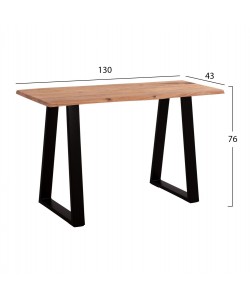 ΚΟΝΣΟΛΑ SOFIA SLIM HM8503.11 ΜΑΣΙΦ ΞΥΛΟ ΑΚΑΚΙΑΣ ΦΥΣΙΚΟ 130X45X76Υεκ.