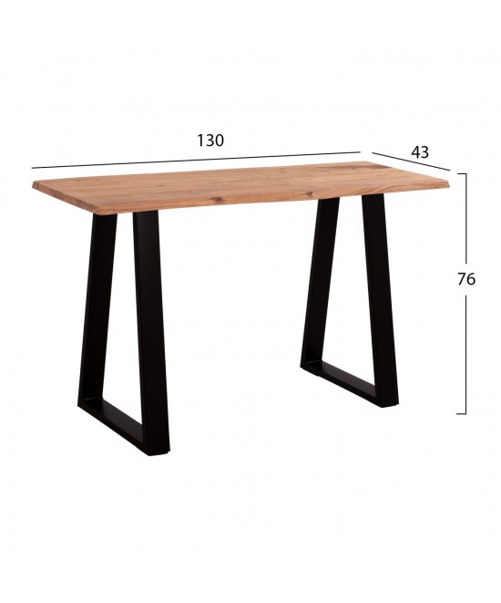 ΚΟΝΣΟΛΑ SOFIA SLIM HM8503.11 ΜΑΣΙΦ ΞΥΛΟ ΑΚΑΚΙΑΣ ΦΥΣΙΚΟ 130X45X76Υεκ.