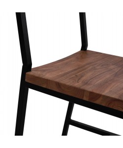 ΚΑΡΕΚΛΑ ΑΠΟ ΜΕΤΑΛΛΟ ΚΑΙ ΜΑΣΙΦ ΞΥΛΟ ΑΚΑΚΙΑΣ ΦΥΣΙΚΟ 45,5x43,5x85,5Υεκ.HM8179.11