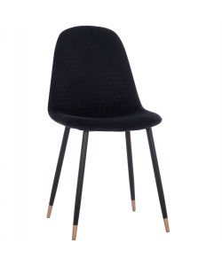 ΚΑΡΕΚΛΑ LUCILLE HM8552.04 ΑΠΟ ΒΕΛΟΥΔΟ ΜΑΥΡΟ ΜΕ ΜΕΤΑΛΛΙΚΟ ΣΚΕΛΕΤΟ 45X56X81Υ εκ.