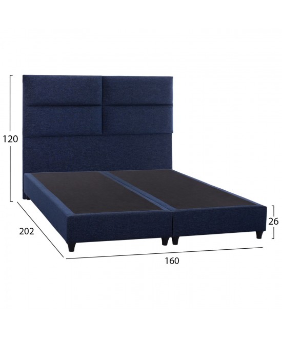 ΚΡΕΒΑΤΙ MILO ΑΠΟ ΜΠΛΕ ΥΦΑΣΜΑ HM616.08 ΓΙΑ ΣΤΡΩΜΑ 160x200 εκ. ΚΡΕΒΑΤΙ MILO ΑΠΟ ΜΠΛΕ ΥΦΑΣΜΑ HM616.08 ΓΙΑ ΣΤΡΩΜΑ 160x200 εκ.