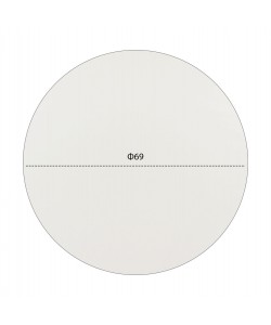 ΕΠΙΦΑΝΕΙΑ ΤΡΑΠΕΖΙΟΥ HPL HM5842.02 ΛΕΥΚΗ Φ69 εκ. ΠΑΧΟΥΣ 12mm.