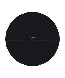 ΕΠΙΦΑΝΕΙΑ ΤΡΑΠΕΖΙΟΥ HPL HM5842.01 ΜΑΥΡΗ Φ69 εκ. ΠΑΧΟΥΣ 12mm.