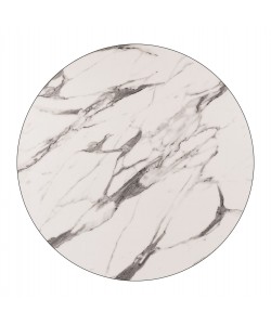 ΕΠΙΦΑΝΕΙΑ ΤΡΑΠΕΖΙΟΥ HPL HM5841.11 MARBLE WHITE-GREY Φ60 εκ. ΠΑΧΟΥΣ 12mm.