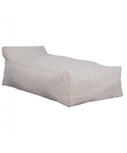 ΠΟΥΦ ΞΑΠΛΩΣΤΡΑ WADELIN HM5774.11 ΜΕ TEXTILINE ΛΕΥΚΟ 190x80x40-60Υ εκ.