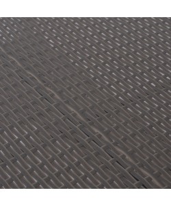 ΤΡΑΠΕΖΙ ΜΕΤΑΛΛΙΚΟ MINSK RATTAN ΓΚΡΙ HM5507.01 150x90x75Υ εκ.