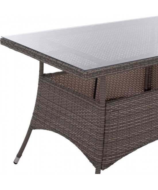 ΤΡΑΠΕΖΙ ΜΕΤΑΛΛΙΚΟ MILITARY RATTAN ΓΚΡΙ HM5141.31 120x70x75Υ εκ. ΤΡΑΠΕΖΙ ΜΕΤΑΛΛΙΚΟ MILITARY RATTAN ΓΚΡΙ HM5141.31 120x70x75Υ εκ.