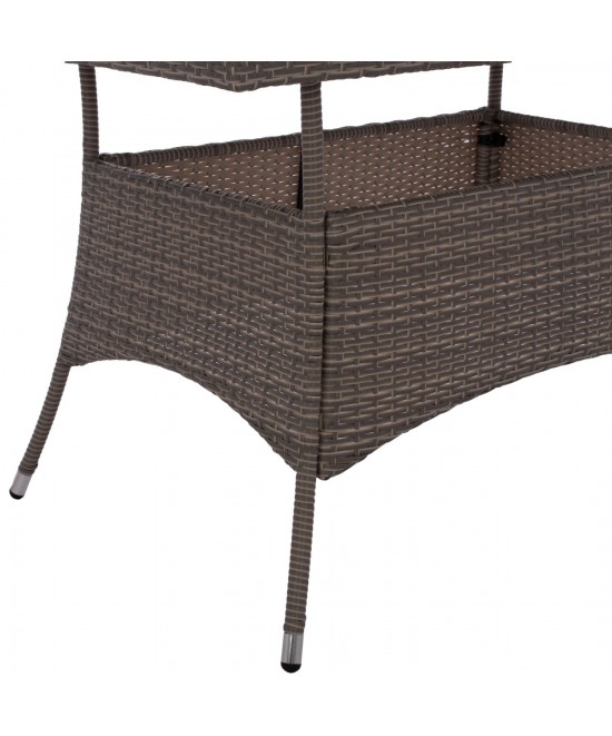 ΤΡΑΠΕΖΙ ΜΕΤΑΛΛΙΚΟ MILITARY RATTAN ΓΚΡΙ HM5141.31 120x70x75Υ εκ. ΤΡΑΠΕΖΙ ΜΕΤΑΛΛΙΚΟ MILITARY RATTAN ΓΚΡΙ HM5141.31 120x70x75Υ εκ.