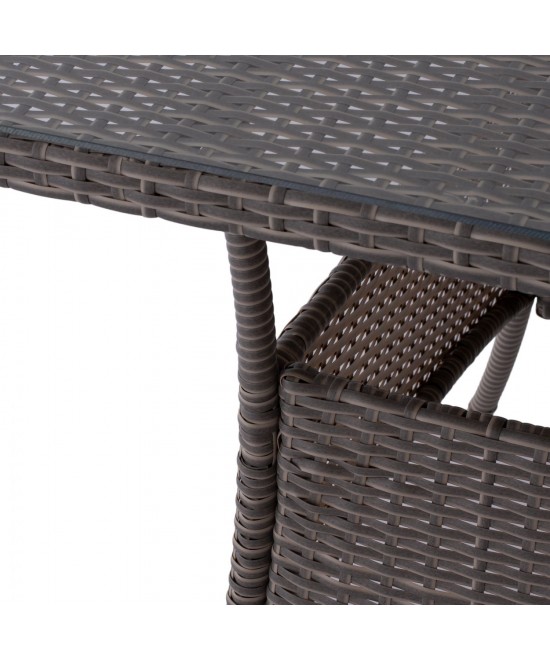 ΤΡΑΠΕΖΙ ΜΕΤΑΛΛΙΚΟ MILITARY RATTAN ΓΚΡΙ HM5141.31 120x70x75Υ εκ. ΤΡΑΠΕΖΙ ΜΕΤΑΛΛΙΚΟ MILITARY RATTAN ΓΚΡΙ HM5141.31 120x70x75Υ εκ.